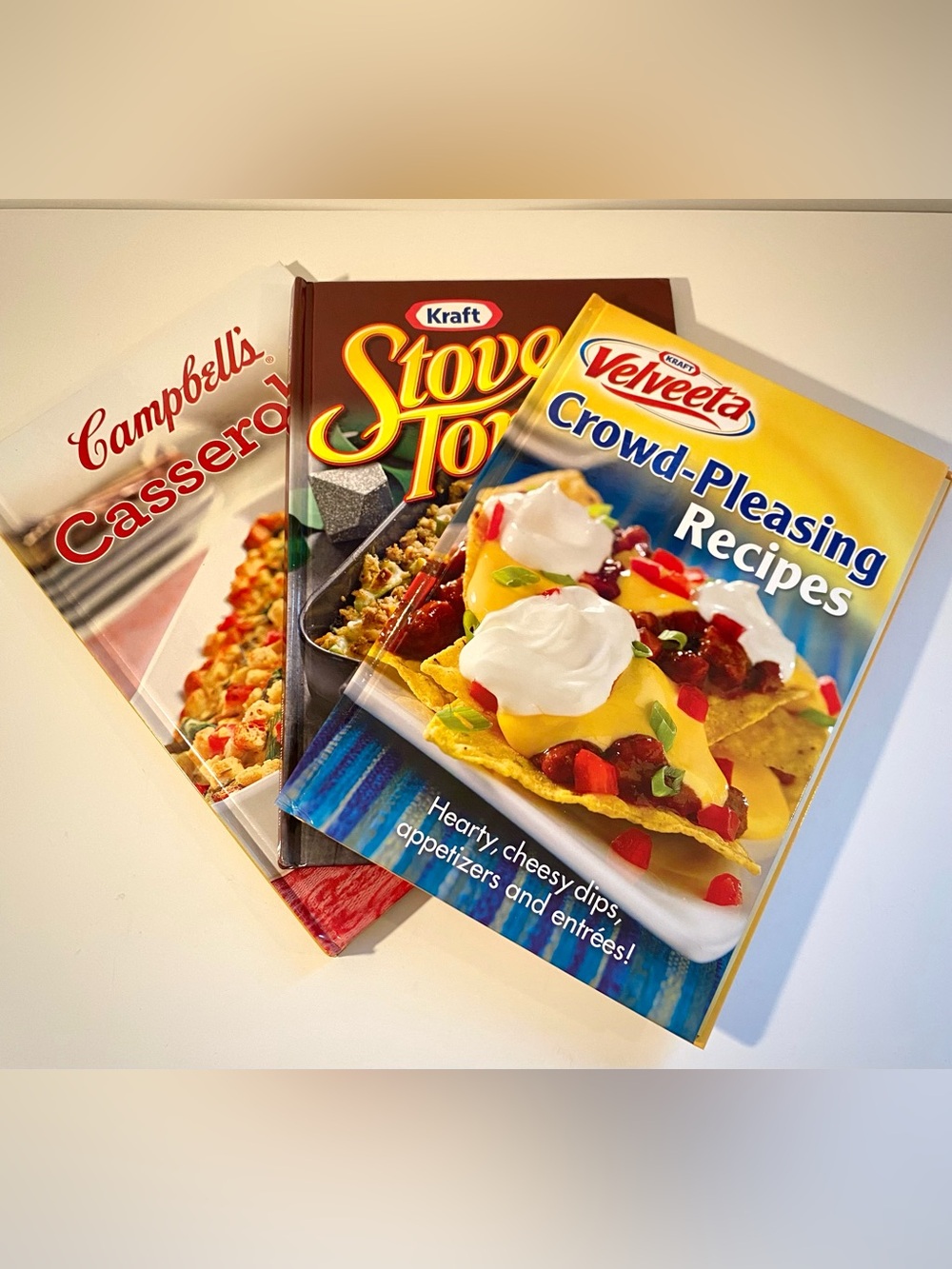3 Cookbooks Campbells Casseroles Stove Top Recipes Velveeta Crowd Pleasing 2014